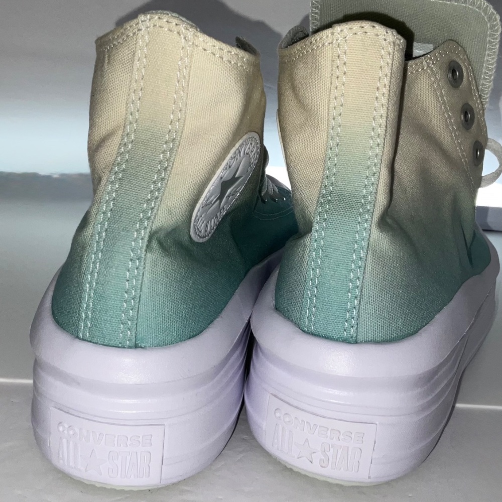 Converse Women’s Chuck Taylor All Star Move High Ombré-Light Dew Platform NWOT - Picture 6 of 7